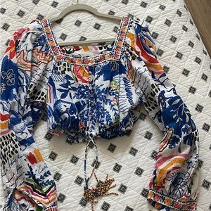 Farm Rio cropped top